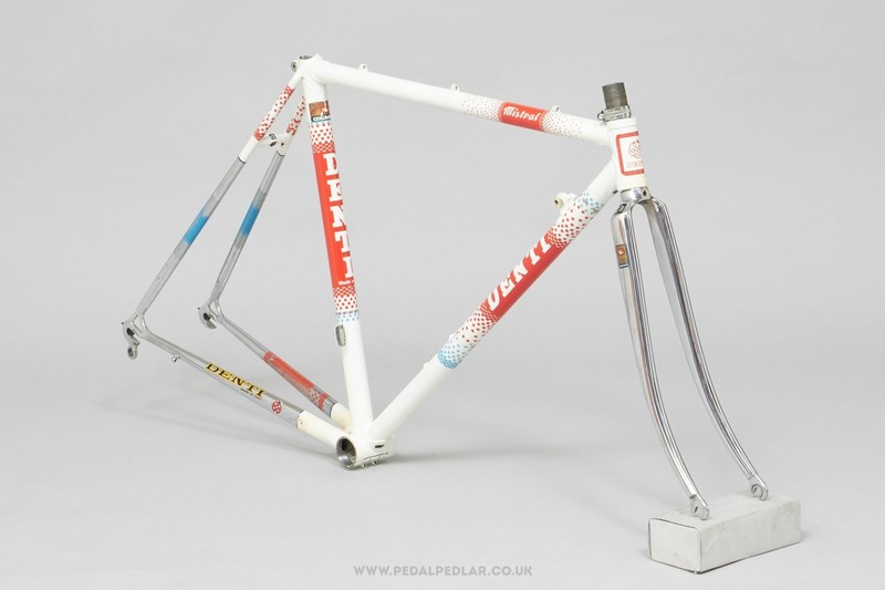 Mino Denti Mistral 48 cm Italian Columbus Road Bike Frame - VTG L'Eroica 1980s