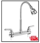 RV Kitchen Sink Faucet with Flexible Arc Rotatable Sprayer Camper Motorhome New