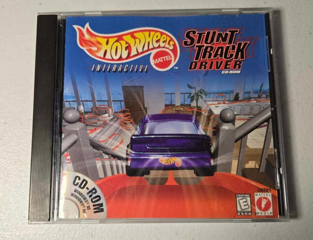 Hot Wheels Stunt Track Driver PC Game CD-ROM Disc Manual Case