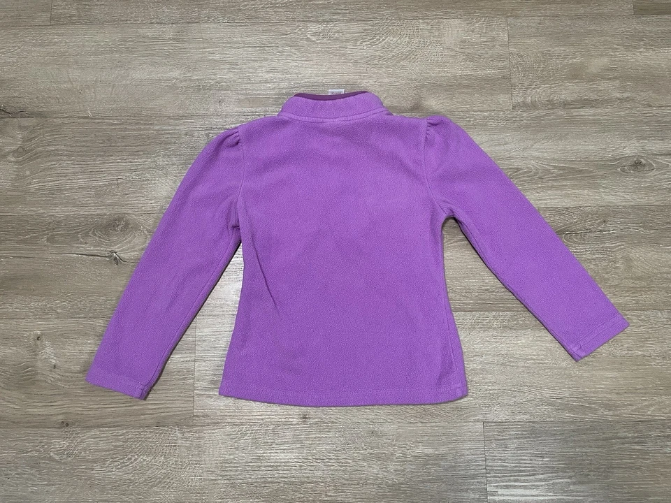 Disney Princess Pullover Fleece Sweatshirt Girl's Sz 5 Purple 1/2 Zip Sophia Foto 2 de 4
