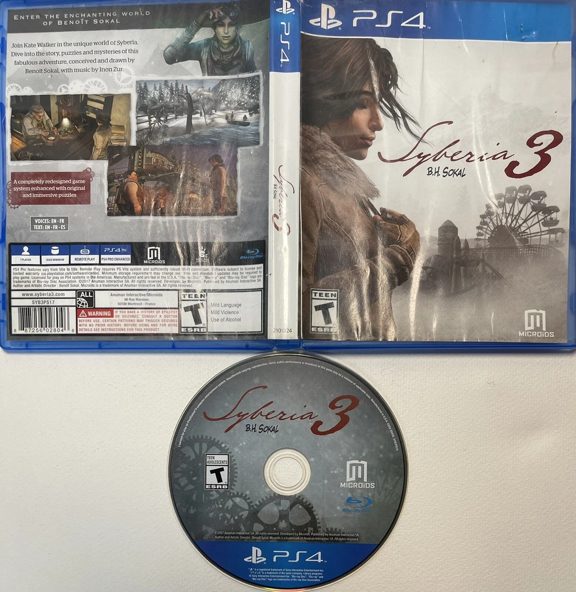 Syberia 3 sale playstation 4