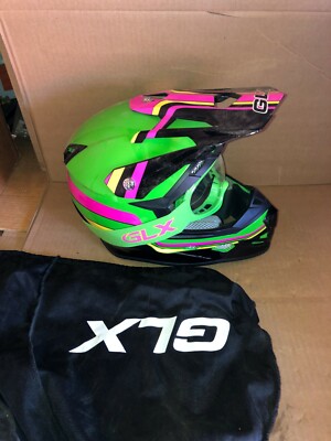 GLX GX-623 YOUTH OFF ROAD MOTORCYCLE HELMET SIZE XL