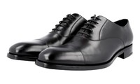 Prada Leder Cap Toe Oxford Business Schuhe - 2EB121 - Schwarz - Neu - 6,5 40,5