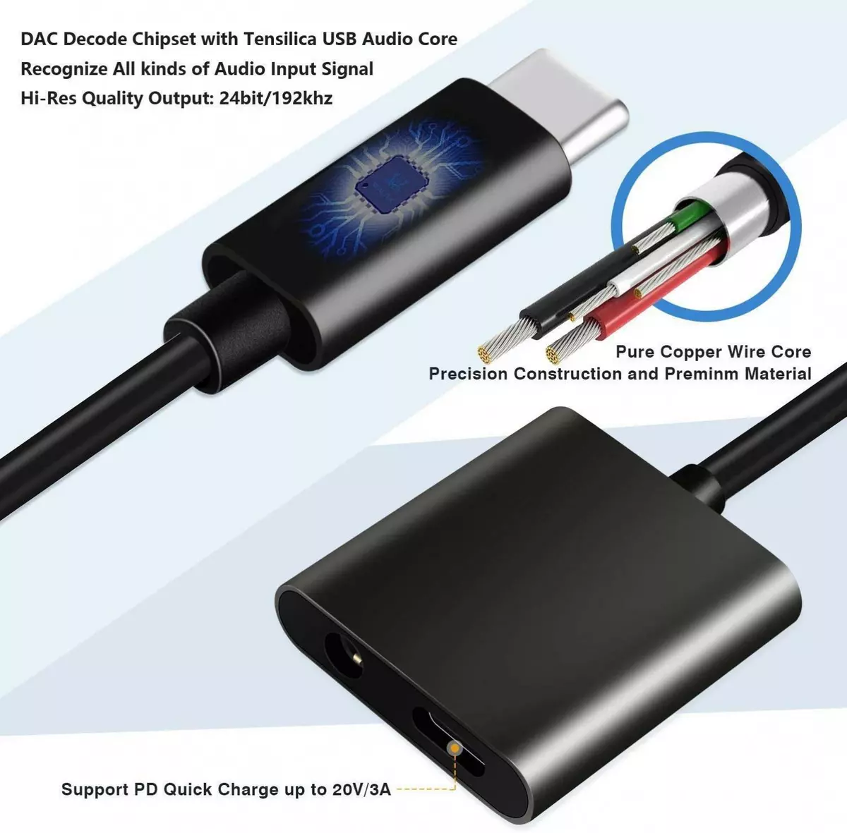 GALAXY NOTE 20 Ultra USB C HEADPHONE ADAPTER EARPHONE 3.5MM JACK