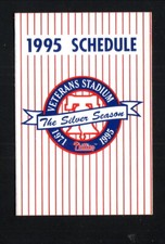 Philadelphia Phillies--1995 Pocket Schedule--Bell Atlantic Mobile