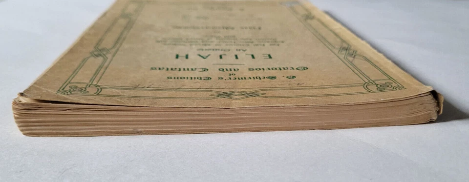 Partitura vocal Elijah An Oratorio Schirmer para coro completo de voces mixtas y piano Foto 4 de 4