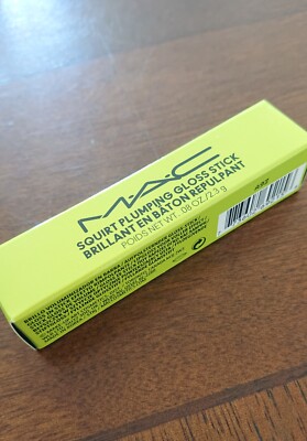 MAC Squirt Plumping Gloss Stick Like Squirt (lime, translucent) .08oz/2.3g NIB