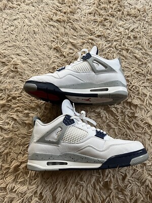 Size 12 - Jordan 4 Retro Mid Midnight Navy | eBay