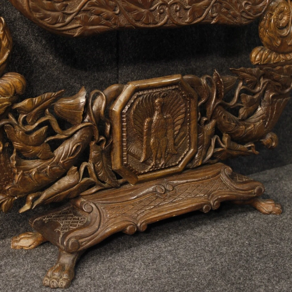 Psyché miroir meuble français Art Nouveau bois style ancien 20ème siècle - Photo 4/4