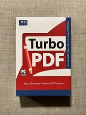 IMSI Design Turbo PDF Computer Software New Sealed DISC Create Edit View Files