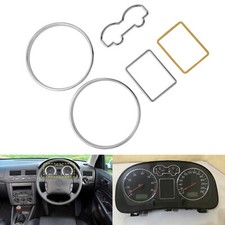 Chrome Speedo Clock Dial Dashboard Gauge Trims Kit For VW Passat B5 Transport T4