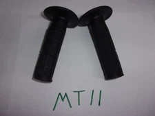 MX VINTAGE STYLE BLACK 1/2 WAFFLE GRIPS YAMAHA YZ WR YZF TT TTR XT AT MX  7/8" 