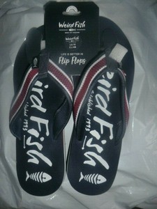 weird fish flip flops