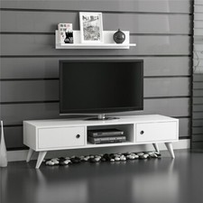 ASPEN TV UNIT -130CM WHITE WALNUT