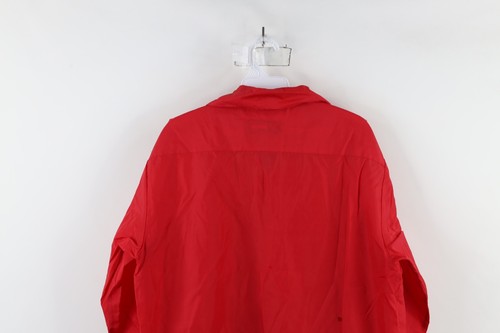 Vtg 70s Streetwear Mens M Blank Half Zip Pullover Shirt Windbreaker Jacket USA - Picture 9 of 10
