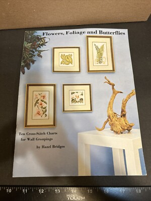 Flowers Foliage & Butterflies Cross Stitch Patterns by Hazel Bridges