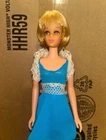 Vintage Barbie Francie Hair Happenin Doll #1122 with 4 Hair Pieces + Dress