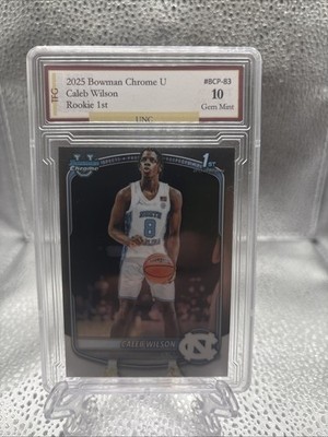 2025 Bowman Chrome Caleb Wilson Rookie 1st #BCP-83 GEM 10 UNC