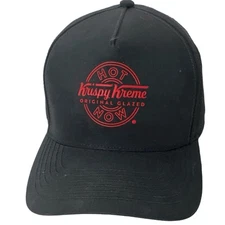 Krispy Kreme Doughnuts Hat Thalhimer Adjustable Black OSFM EUC