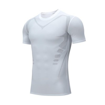 Kompressionsshirt Kurzarm Herren Sport Compression TShirt Schnelltrocknendes ...