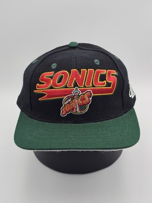 NEW Vintage Seattle Super Sonics NBA Sports 1990s Logo Athletic Hat Vtg Snapback