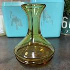 Blenko Glass Classic Line Amber Wheat Vase 789S Don Shepherd 6.25"