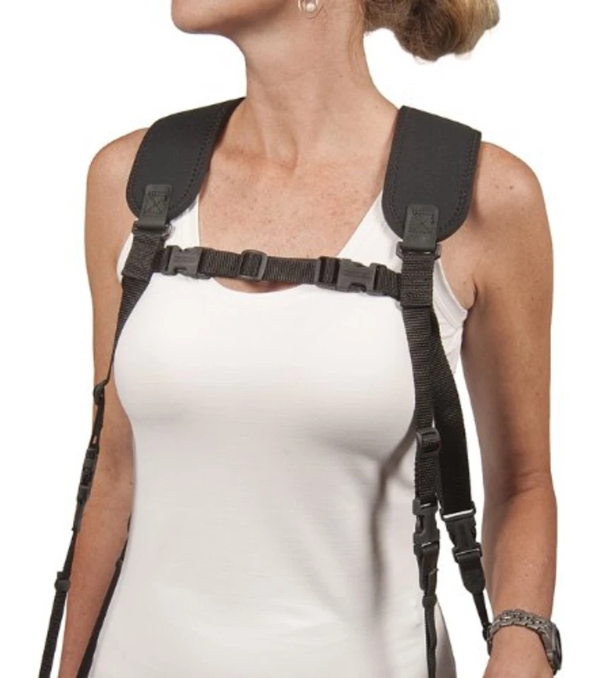 Domestic Genuine] OP / TECH optic dual harness strap regular 3/8 black 6501032 - Image 4 of 4