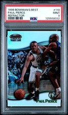 1998 BOWMAN'S BEST #110 PAUL PIERCE CELTICS REFRACTOR PSA 9 MINT RC #125/400