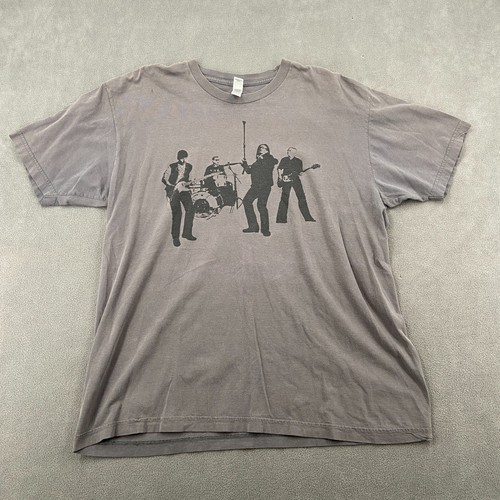 Vintage Y2K Vertigo Tour 2006 T Shirt Mens XL Gray Concert Band American Apparel