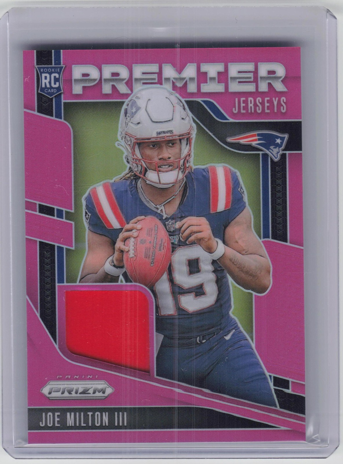 2024 Panini Prizm #PJ-JMN Joe Milton III Premier Jerseys Pink