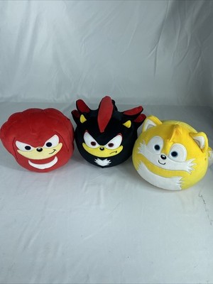 Squishmallow Kellytoy Plush Sonic the Hedgehog Shadow, Knuckles, Tails, 8'' Inch