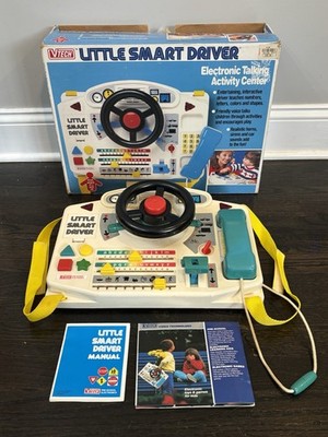 Vintage Little Smart Driver 1989 VTech Pre School Electronics Complete W/Box