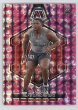 2024 Panini Mosaic Rookies Pink Camo Mosaic Prizm Ruke Orhorhoro #335 1eh5