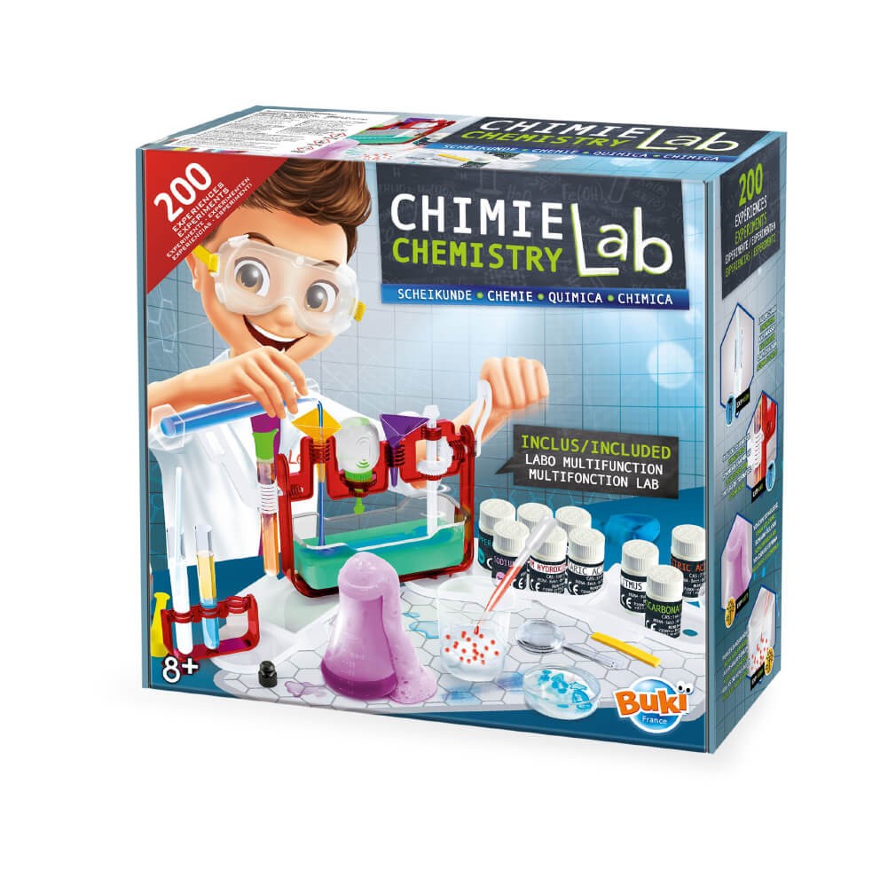 Chimie Lab 200 expériences coffret de science éducatif pour enfant dès 8 ans