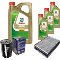 SCT Inspektionspaket 8L Castrol 5W-30 FüR Audi A4 2.0 1.6 A6 Seat Exeo ST