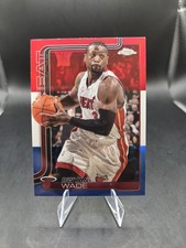2025-26 Topps Chrome Basketball Dwayne Wade Red White Blue Refractor Miami Heat 