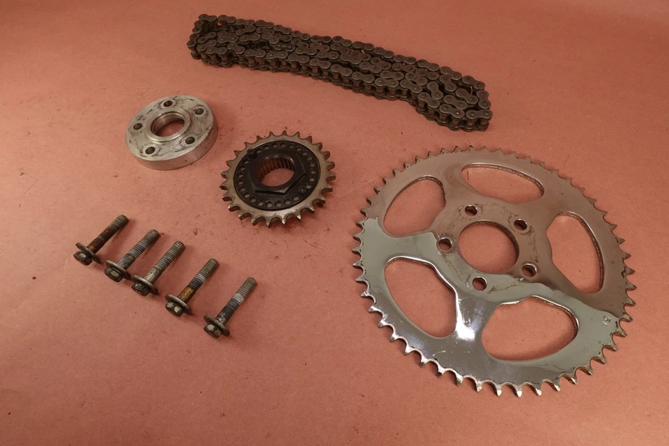 Juego de piñones de conversión de cadena de transmisión Harley Davidson Road Glide FLTR 2007-2016 Foto 2 de 4