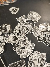 10-50 Black Gothic Stickers. Get 10 Stickers