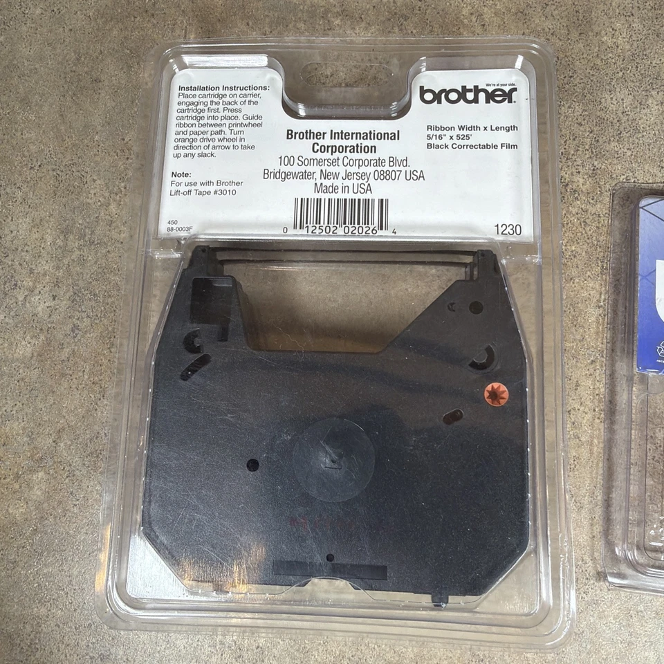 Brother 1230 Black Correctable 1030 Film Ribbon 2Pk/ Lift Off Correction Tapes - Image 3 of 4