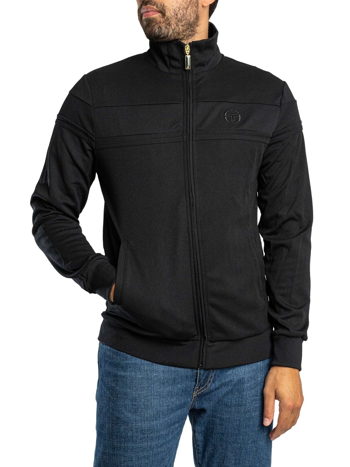 Sergio Tacchini Damarindo Track Jacket, Tripple Black - 3XL