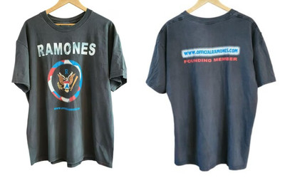 Vintage The Ramones Founding Member Punk Concert T Shirt Music Legend S-5XL
