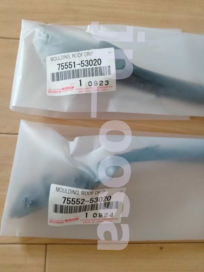 Lexus Genuine OEM Windshield Moulding LH RH & Clips 75551-53020