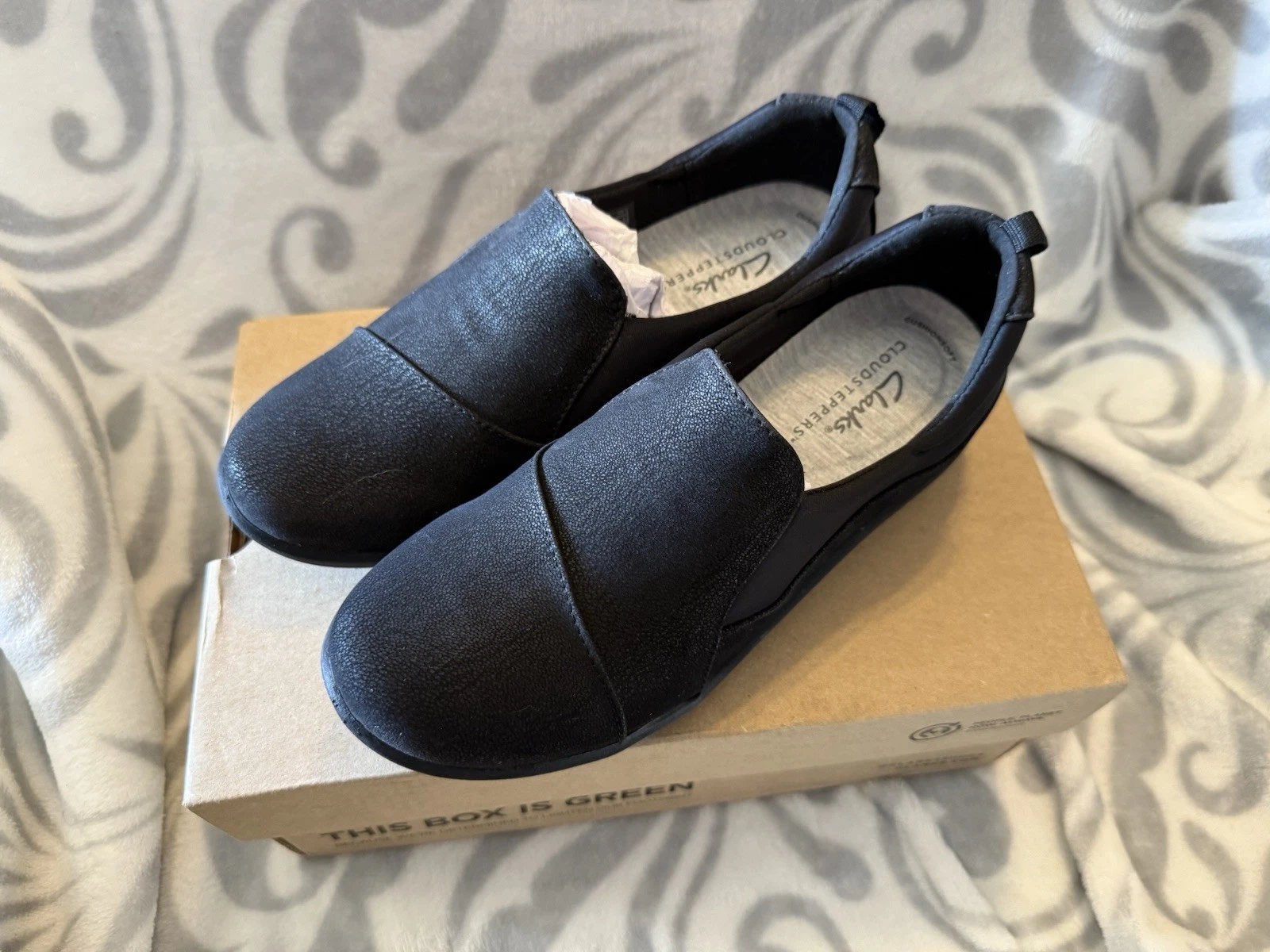 Nuovo Clarks donna Cloud Steppers Sillian Paz 5 5 M nero