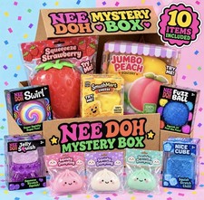 Authentic Needoh Mystery Box Blind Box 10 Items Squishy Sensory Toys Giant