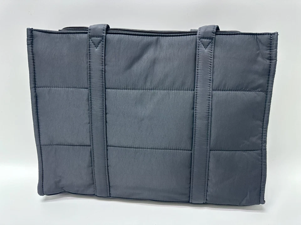 LOVEVOOK Tote Bag for Women, Puffer Work Handbag 15.6 Inch inch, Black  - Image 2 of 2