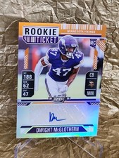 2024 Contenders Optic Dwight McGlothern Rookie Ticket Orange /50 Auto #170 