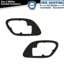 Inside Interior Door Handle Trim Bezel Brown Left & Right Pair Set for GM Truck
