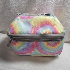 LL Bean Flip Top Zip Lunch Box Inulato 3M Scotchlite Riflettente (9x5x5 Tie Dye