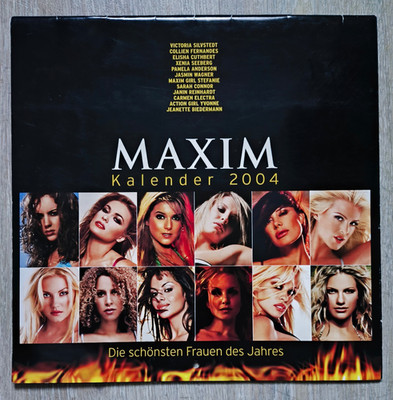 Maxim Kalender 2004 Victoria Silvstedt Collien Fernandes Elisha Cuthbert Carmen