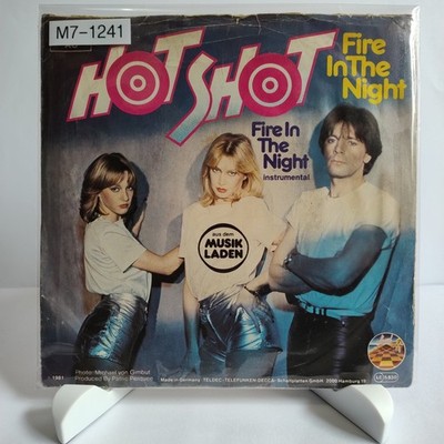 Hot Shot   Fire In The Night, 7'' Vinyl (G-/F), Strand, M7-1241